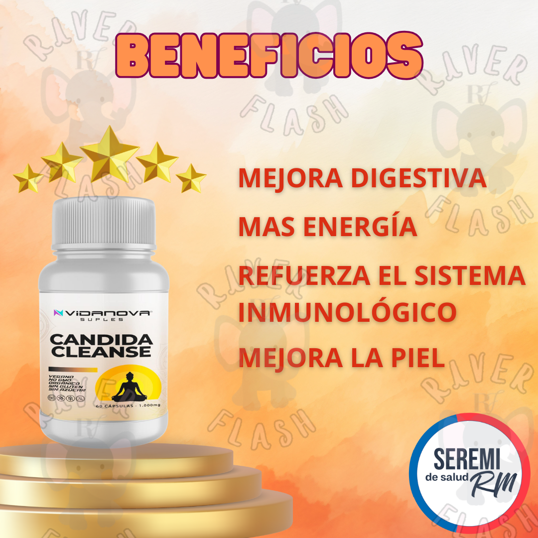 Candida Cleanse 60 Cápsulas 1000mg ORIGINAL