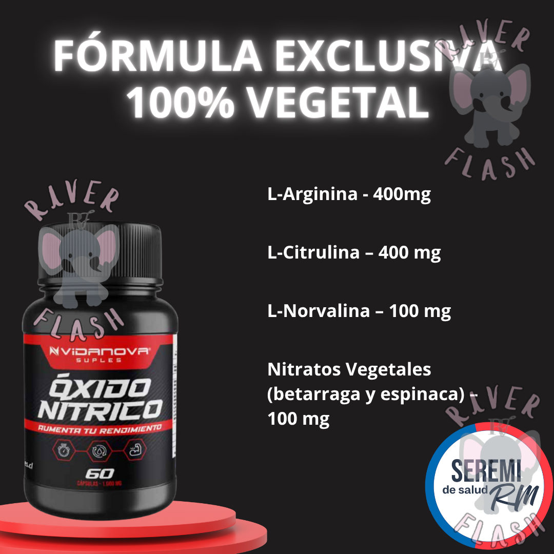 Óxido Nítrico 1000mg 60 cápsulas