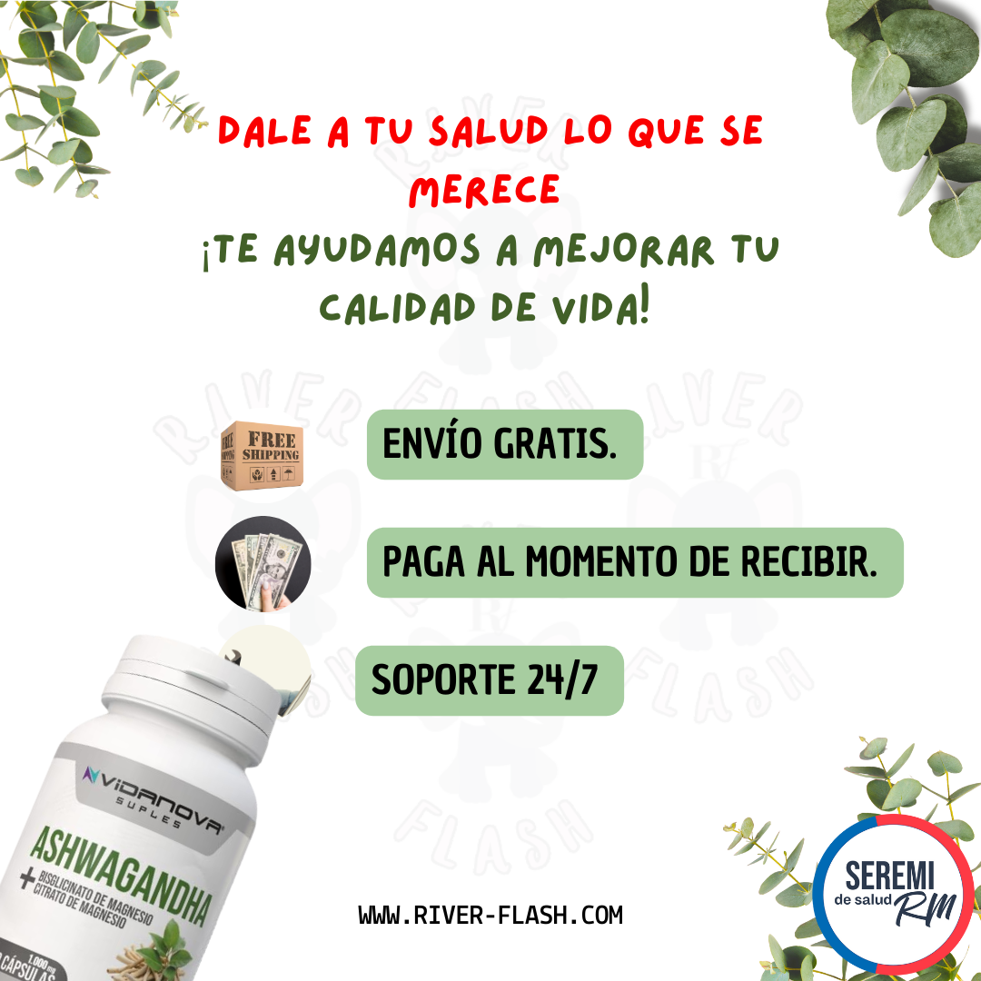 Ashwaganda + Magnesio 60 cápsulas 1000mg ORIGINAL