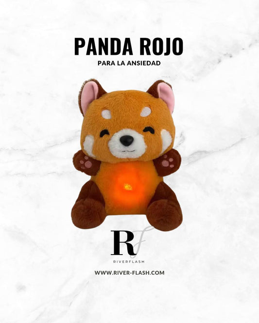 Peluche Panda Rojo Riverflash Antiestrés